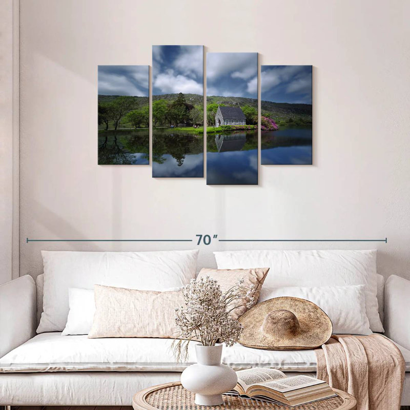 Alvord Chapel By Lake, 27"H x 43"W
