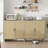 Modern 70" Farmhouse Rattan Buffet Cabinet With 4 Doors,accent Cabinet,rattan Sideboard For Living Room,natural Wood-1131527388