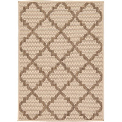 Geraldine Beige/Brown Indoor/Outdoor Area Rug