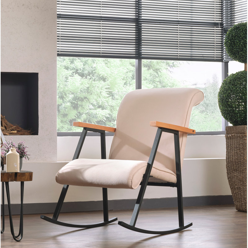 Eastbury Upholstered Rocking Chair, Cream