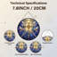 Vitrail H 7,8 po Divine Cross-737979863