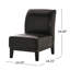 Fauteuil de chambre en cuir Pu
