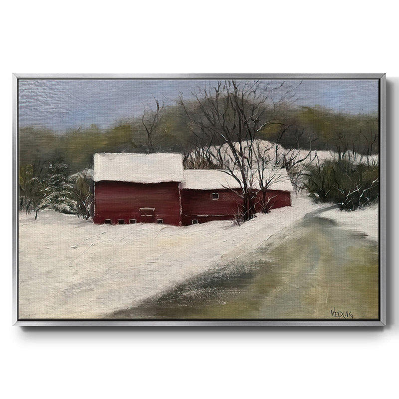 Winter Homestead II, H 17 po x l 25 po x P 1,5 po, Argent