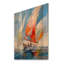 Voilier abstrait «Winds I» sur bois-1933976515