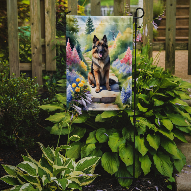 Drapeau de jardin en polyester H 15,5 po x l 11,25 po Taquez