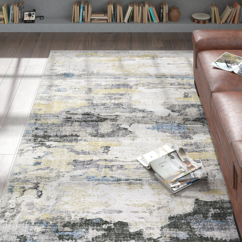 Menahan Machine Washable Performance Non-Slip Area Rug Mat, Rectangle 3'6" x 5'6"