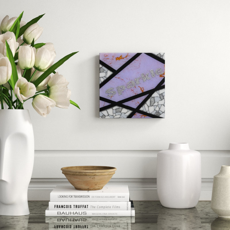 Sparkle-Purple Painting by Eddie Bruckner
