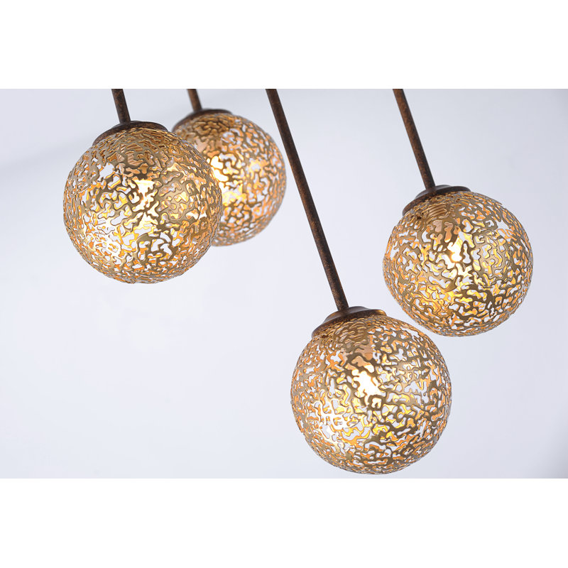 Eatonton 5 - Light Brown Cluster Pendant