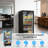 5.7 Cu.Ft Commercial Upright Beverage Display Refrigerator In Black With Glass Door