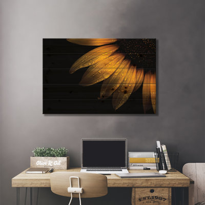 «Sunflower Détail II» par Brian Carson - reproduction de photo sur toile tendue
