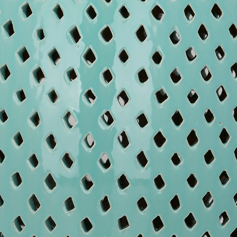Tabouret de jardin en céramique Duro, Bleu clair
