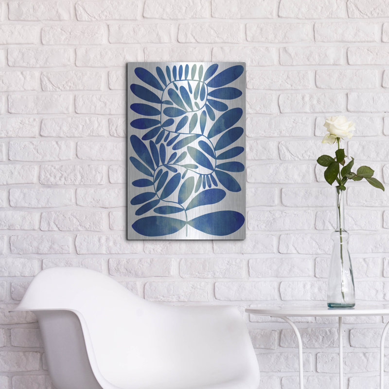 Art mural en métal luxueux «Summer Sprig 2» par Emma Caroline, 16 po x 24 po, H 24 po x l 16 po