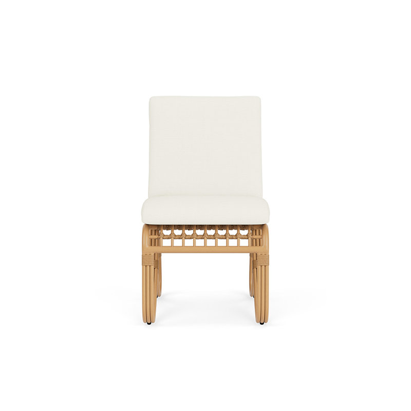 Riviera Outdoor Dining Side Chair, Sailcloth Salt