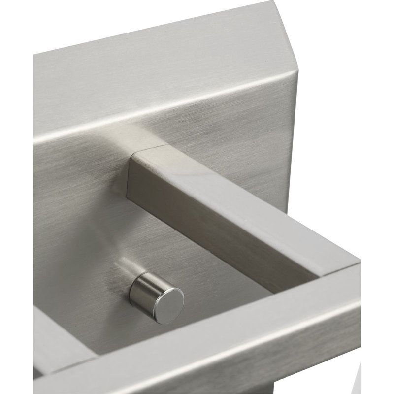 Éclairage pour salle de bain à 2 lumières à intensité variable Dormer, Nickel brossé, Blanc
