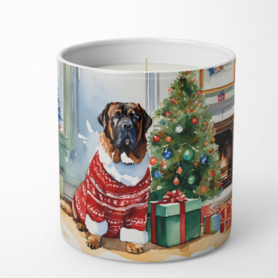 Christmas Tree Scented Tumbler Candle with Ceramic Holder