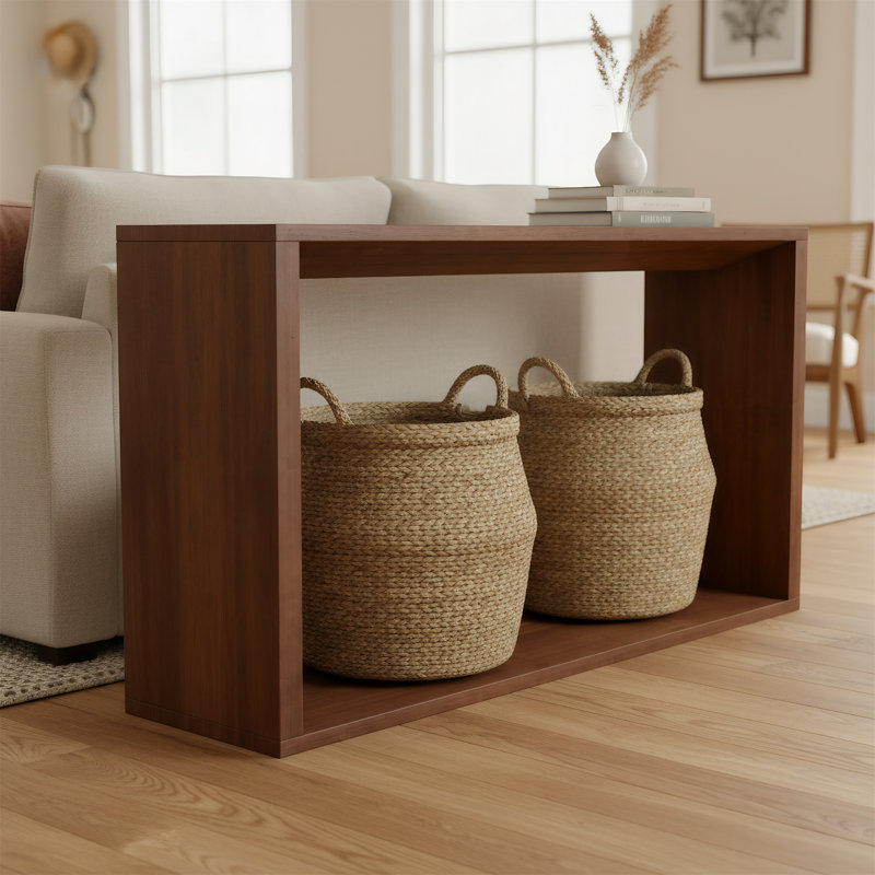 Table d'appoint 60 po, Brun