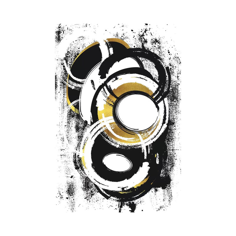 Abstract Painting No. 1 | Gold by Melanie Viola - Wrapped Canvas Gallery-Wrapped Canvas Giclée