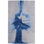 Kawai Hand Knotted Wool/Viscose Abstract Area Rug in Blue