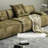 Green Polyester Modular Sofa cushion couch