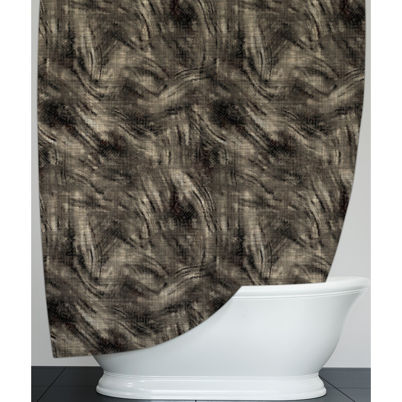 Abstract Shower Curtain, 70" H x 71" W