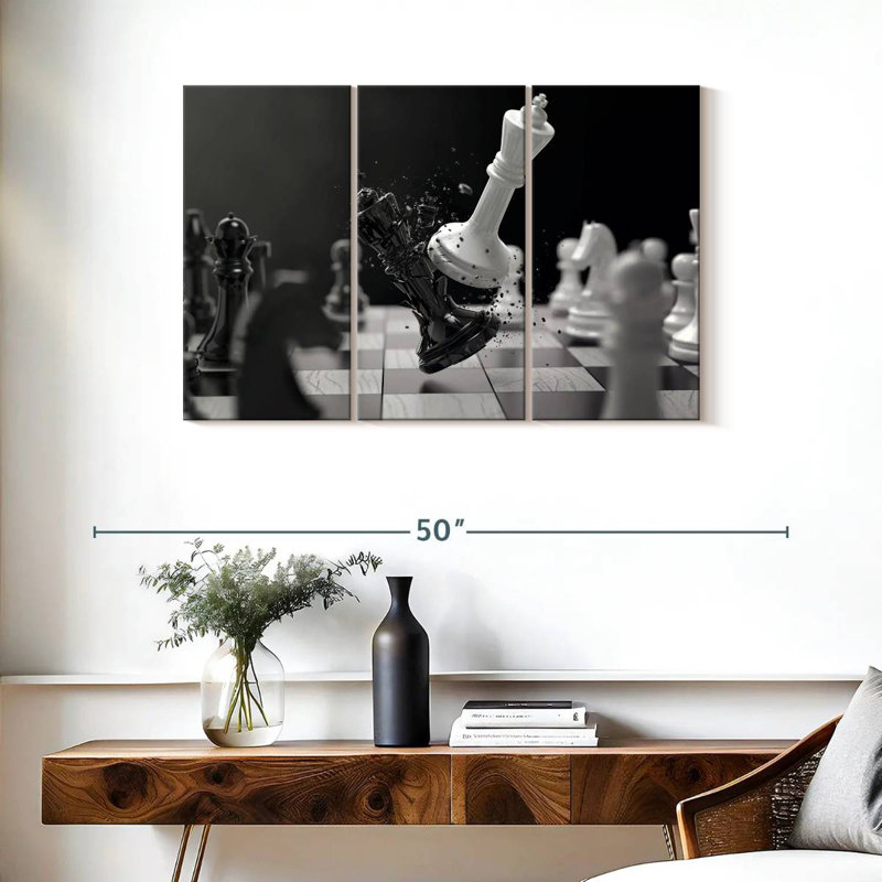Senne Chess Battle, 24" H x 38" W