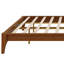 Base de lit plateforme en bois de bambou sec massif avec support en lattes de bois-751919307