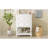24'' Bathroom Vanity With Ceramic Sink, Bathroom Storage Cabinet With Open Shelf , Retro Design Bathroom Cabinet With 2 Drawers-1521871981