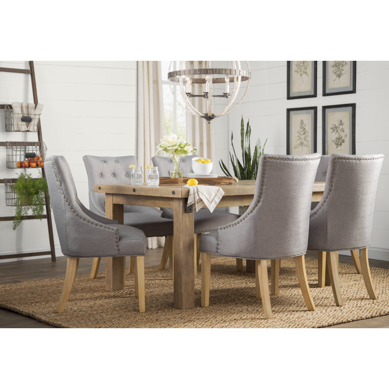Authement 20'' H Tufted Upholstered Parsons Chair, Gray
