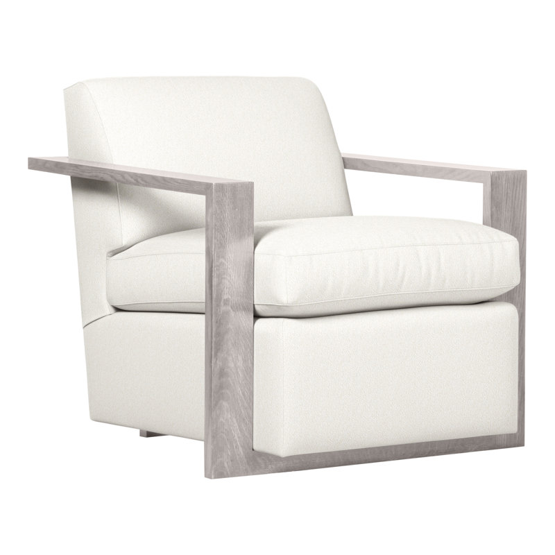Thom Filicia Home 32" Wide Upholstered Armchair, Dove Gray, Kennelly Snow