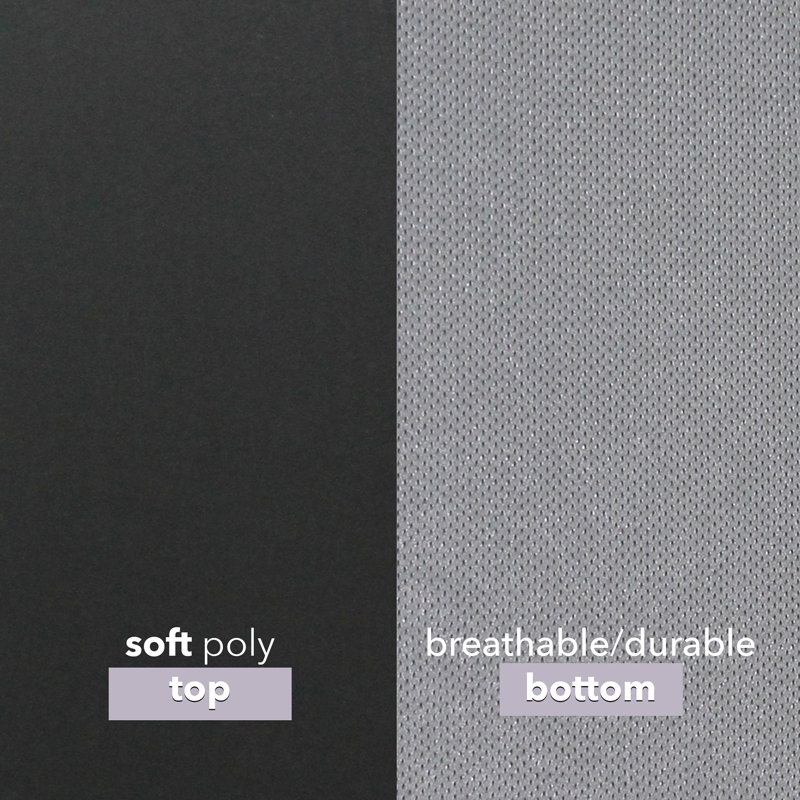 Matelas simple pliable en 3 Jr, Noir / Étain