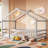 Twin House Bed, Montessori Floor Bed For Kids, Wooden Montessori Beds-1468967381