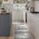 Pavelina Gray Modern Abstract Machine Washable Indoor Area Rug with Non-Slip Backing