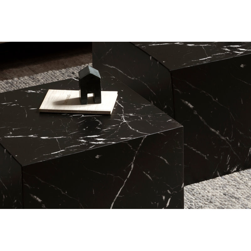 Kinnerly Block Coffee Table, Black