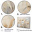Beige embelli des tulipes Symphony I - tulipes, art mural-97031734-97031744