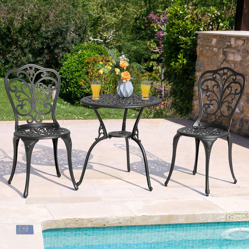 Cast Aluminium Patio Set with 4.5 cm Parasol Hole