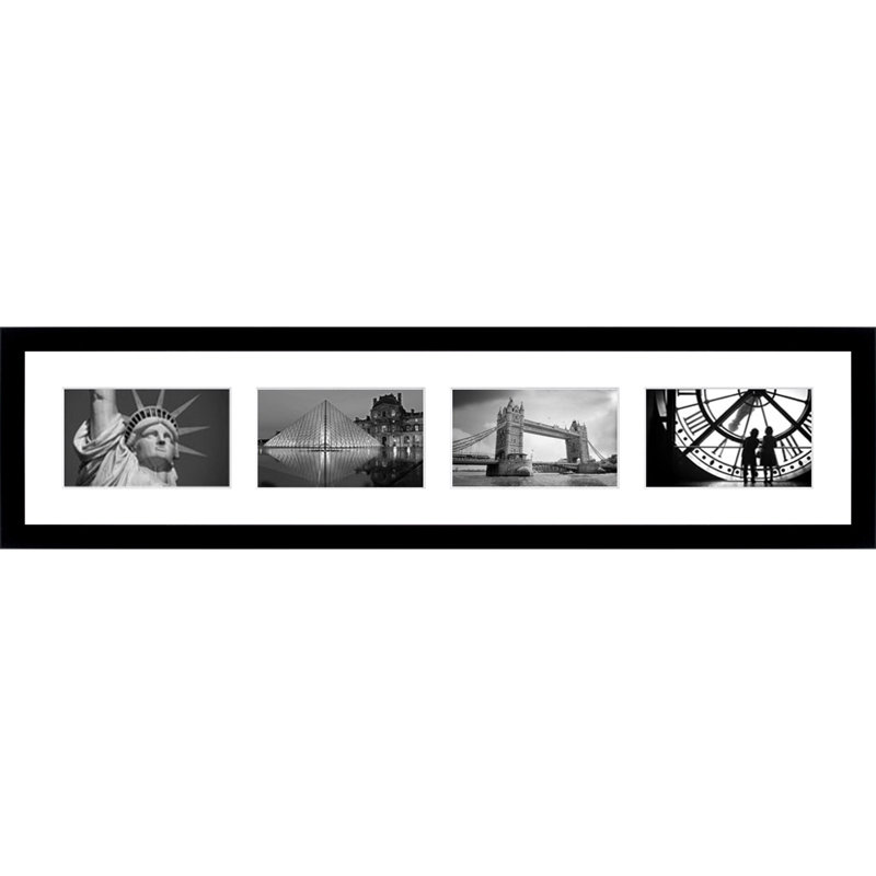 Cedarcliffe Collage Picture Frame, Glossy Black