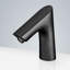 Robinet commercial noir mat sans contact pour salle de bain moderne