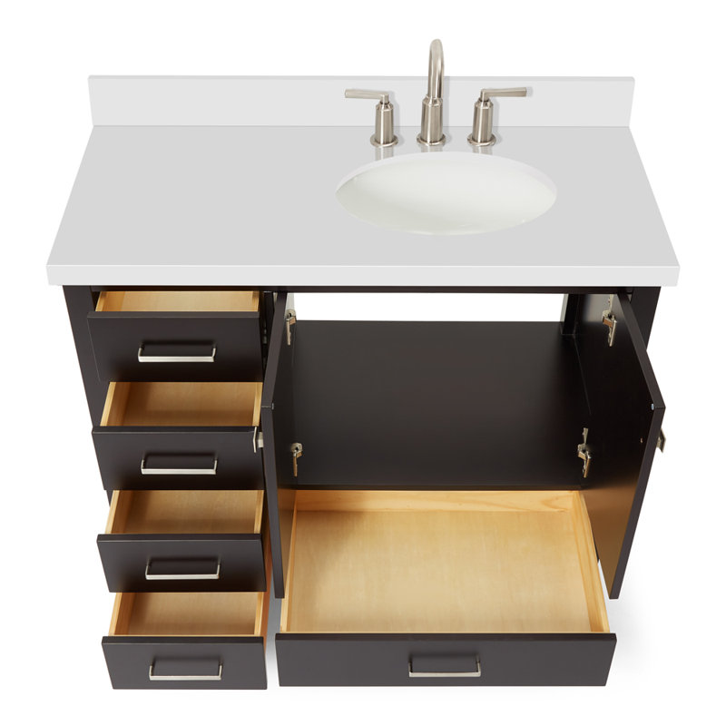 Ensemble de meuble-lavabo simple 43 po Cambridge, Espresso