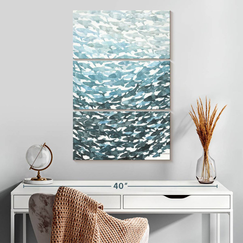 Brampt Deeper Blue, 20'' H X 32'' W