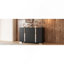Commode élégante avec poignée en métal, armoire de rangement à miroir avec 6 tiroirs pour la chambre à coucher et le salon-1313928473