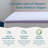 2 Inch Lavender and Gel Memory Foam Mattress Topper-97762124