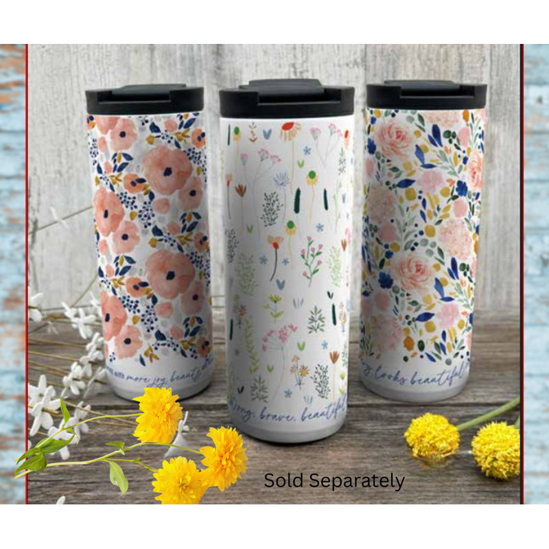 Verre culot floral You Are Strong 20Oz
