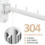 Séchoir à linge pivotant à 180 ° en acier inoxydable 304