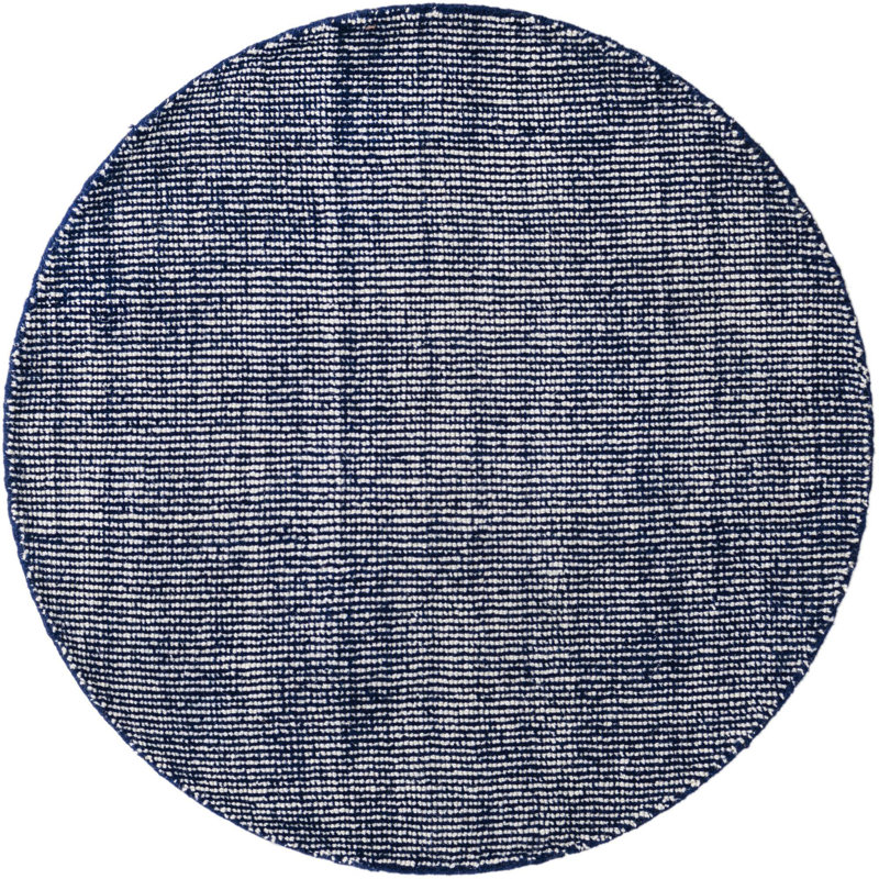 Liabah Wool Striped Indoor Rug, Round 3'3"