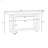 59.1'' Painted Entryway Table With Pine Veneer,Unique Triple Rectangle Design Console Table With Thick Pine Wood Legs,Extra Long Sofa Table Versatile For Hallway, Living Room,Kitchen-1497674500