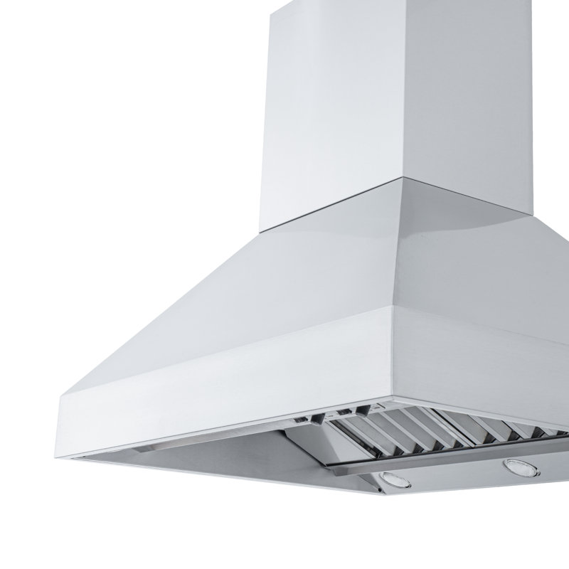  Hotte de cuisine professionnelle PROLINE de 48 pouces PROLINE, conduit, variable, acier inoxydable, lumières DEL, écran tactile ACL, moteur de ventilateur ULTRA-SILENCIEUX, 4 vitesses, garantie de 3 ans
