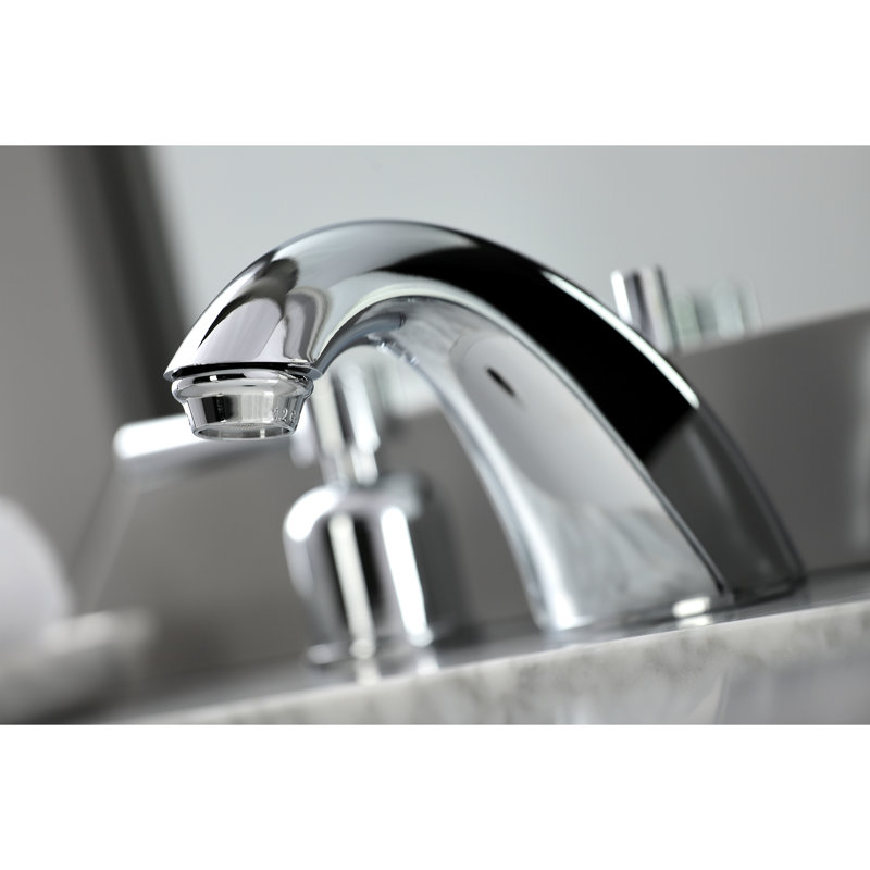 Robinet de salle de bain espacé Kingston, Chrome poli