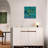 Peaceful Sea with Sunlight Abstract Wall Art On Canvas Print