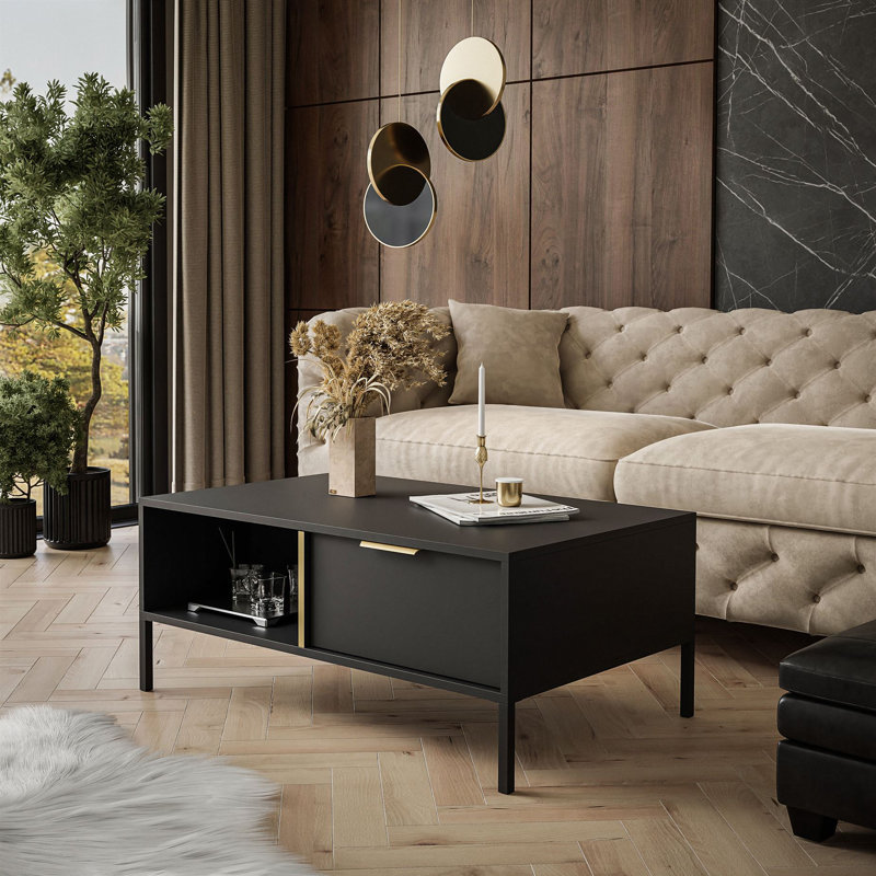 Leupp 4 Legs Coffee Table with Storage