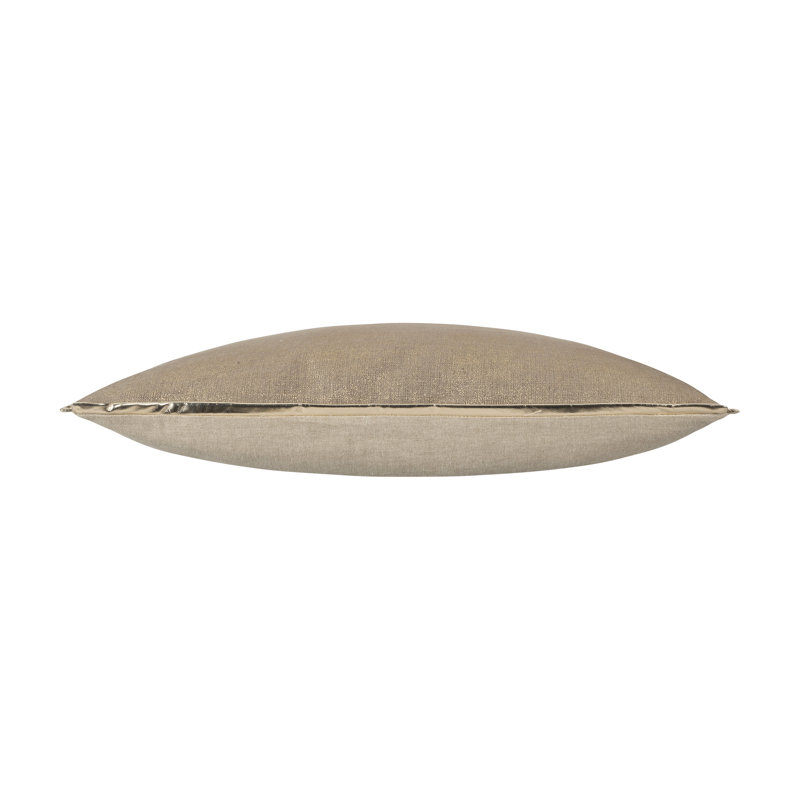 Ella Linen Square Pillow Cover & Insert, Gold